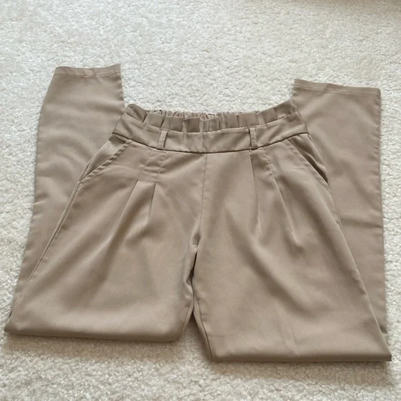 Tan Color Non-Iron Pull on Pants - Picture 7 of 7